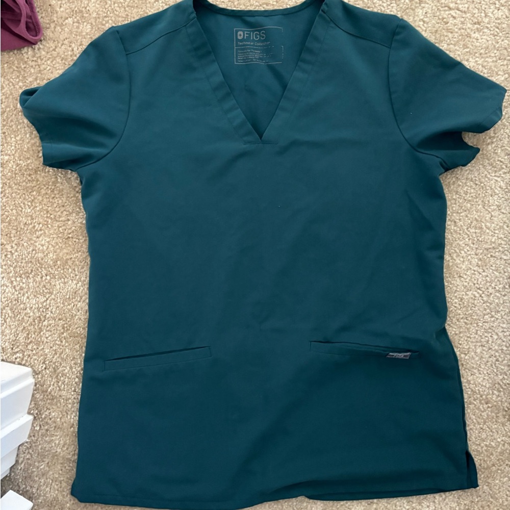 Figs Caribbean blue scrub set